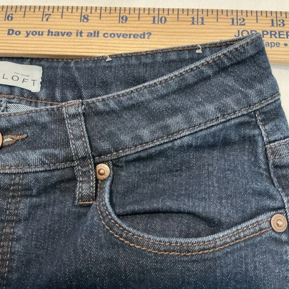 Ann Taylor Loft Curvy High Waist Skinny Ankle‎ Stretch Women's Jeans Sz 25/0